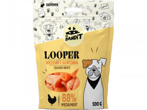 MR.BANDIT LOOPER CHICKEN KNOTS/VISTAS MEZGLI 500g - gardumi suņiem